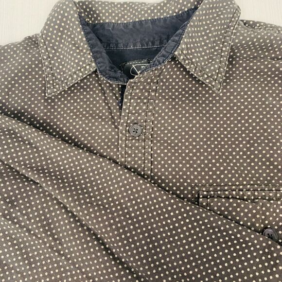 Broken Threads Other - Broken Threads‎ Size L Long Sleeve Button Down Classic 2-pocket Shirt,Dark Brown
